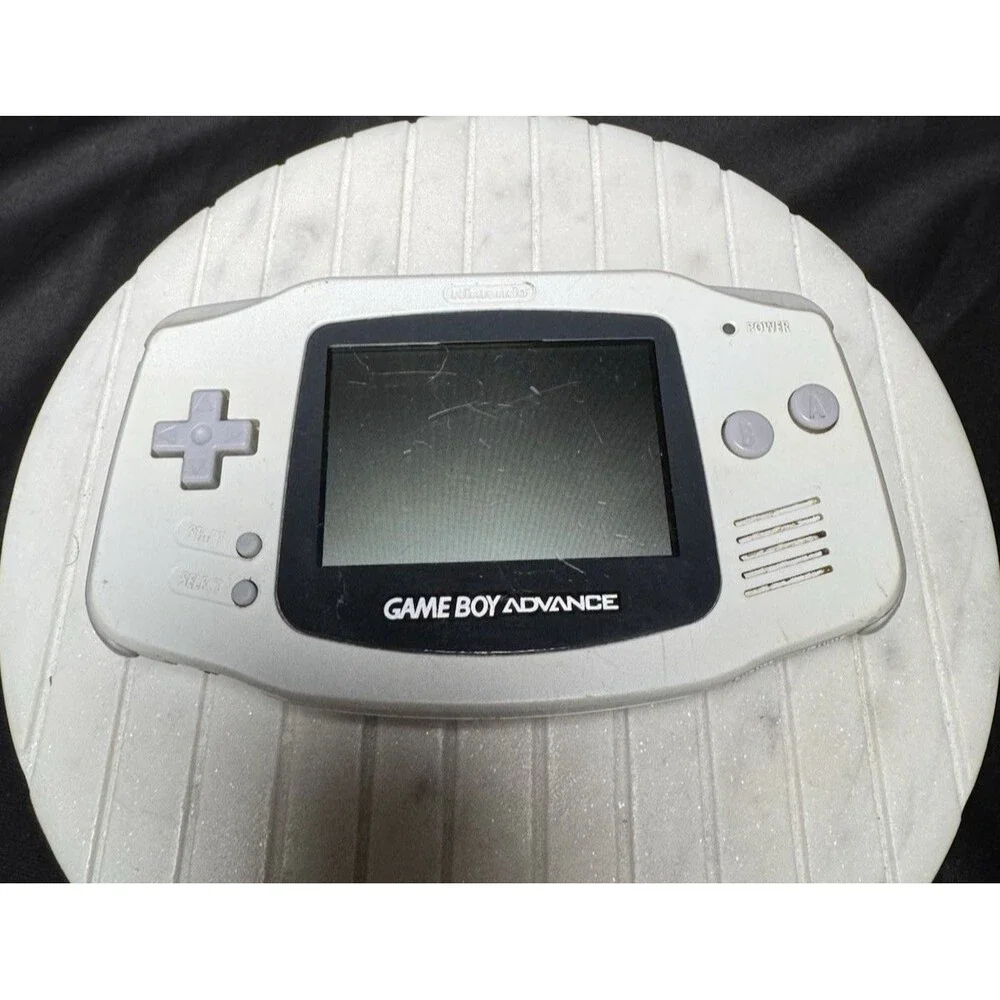 Nintendo Game Boy Advance GBA white Handheld Console (AGB-001) Tested